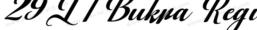 29LT Bukra Regular字体转换